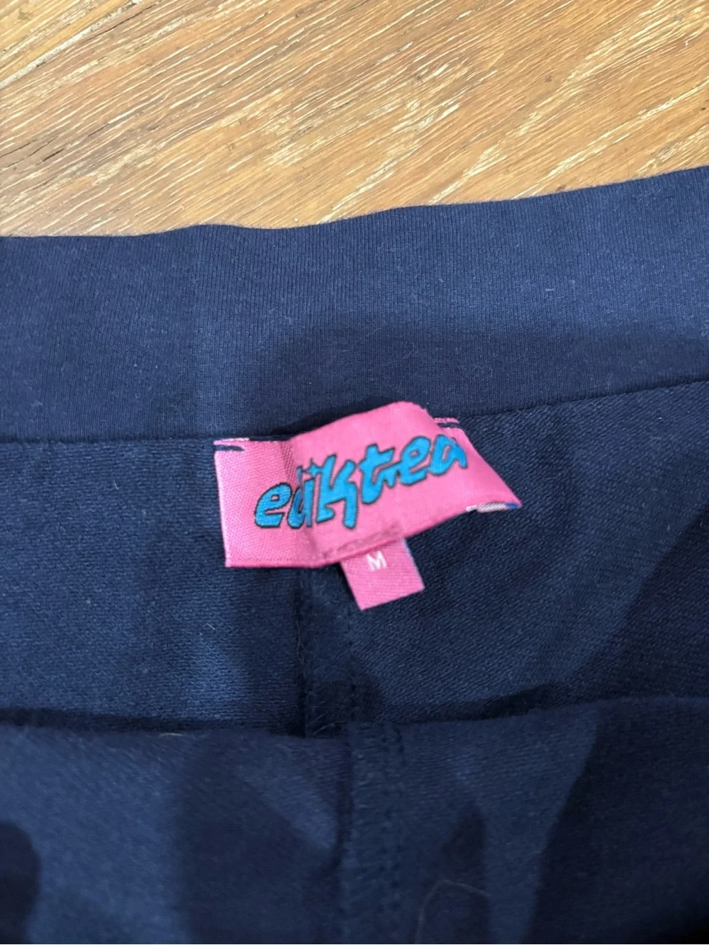 Edikted Navy Blue Mini Skirt with Drawstring